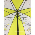 48 pulgadas Stick Stick Personal con estampados de logotipos Rain para paraguas personalizadas
